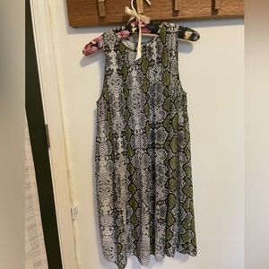 Snake Print Dress